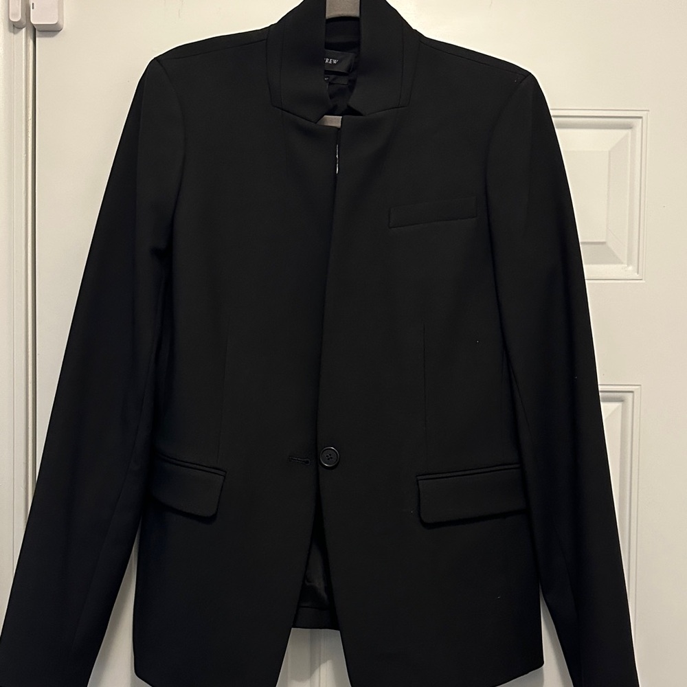 J. Crew Black Converted Collar Blazer